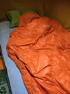 北海道冬キャンプ寝袋