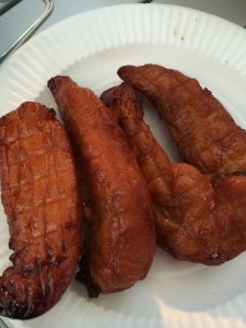 鶏ササミ肉の燻製