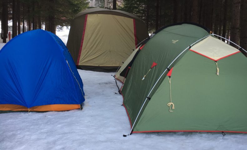 北海道の氷点下冬キャンプの準備