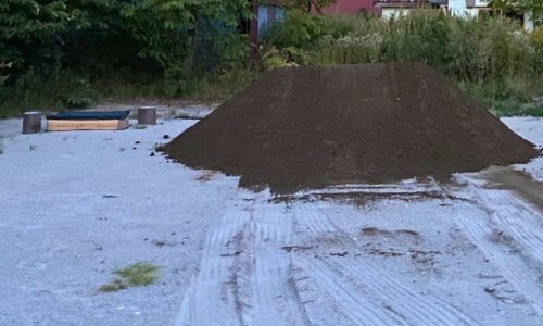 キャンプ場の土壌用の埋め砂