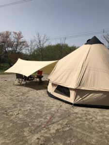 テントがたるんでないキャンプ